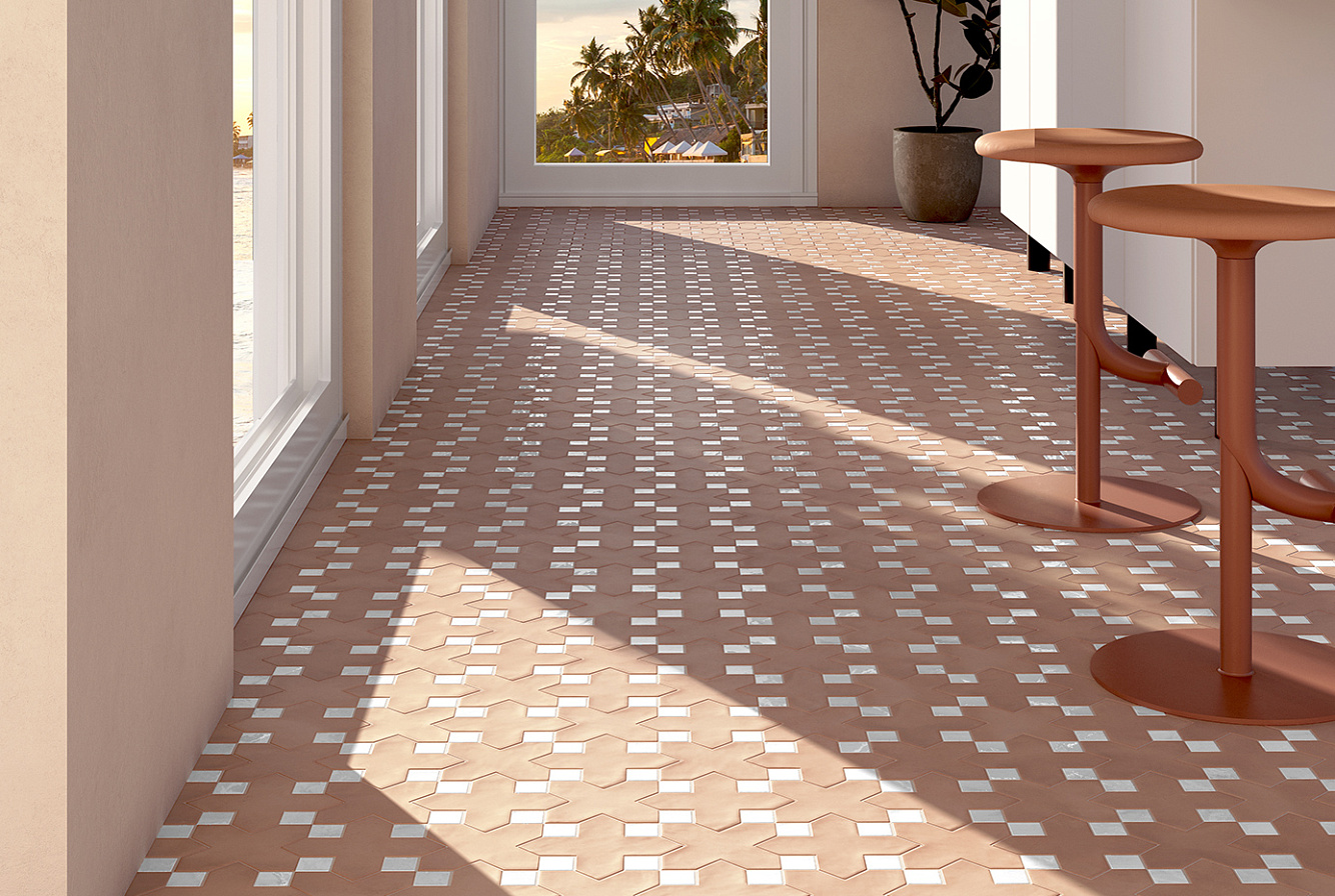 KASBAH TERRACOTTA / STAR TERRACOTTA / TACO WHITE